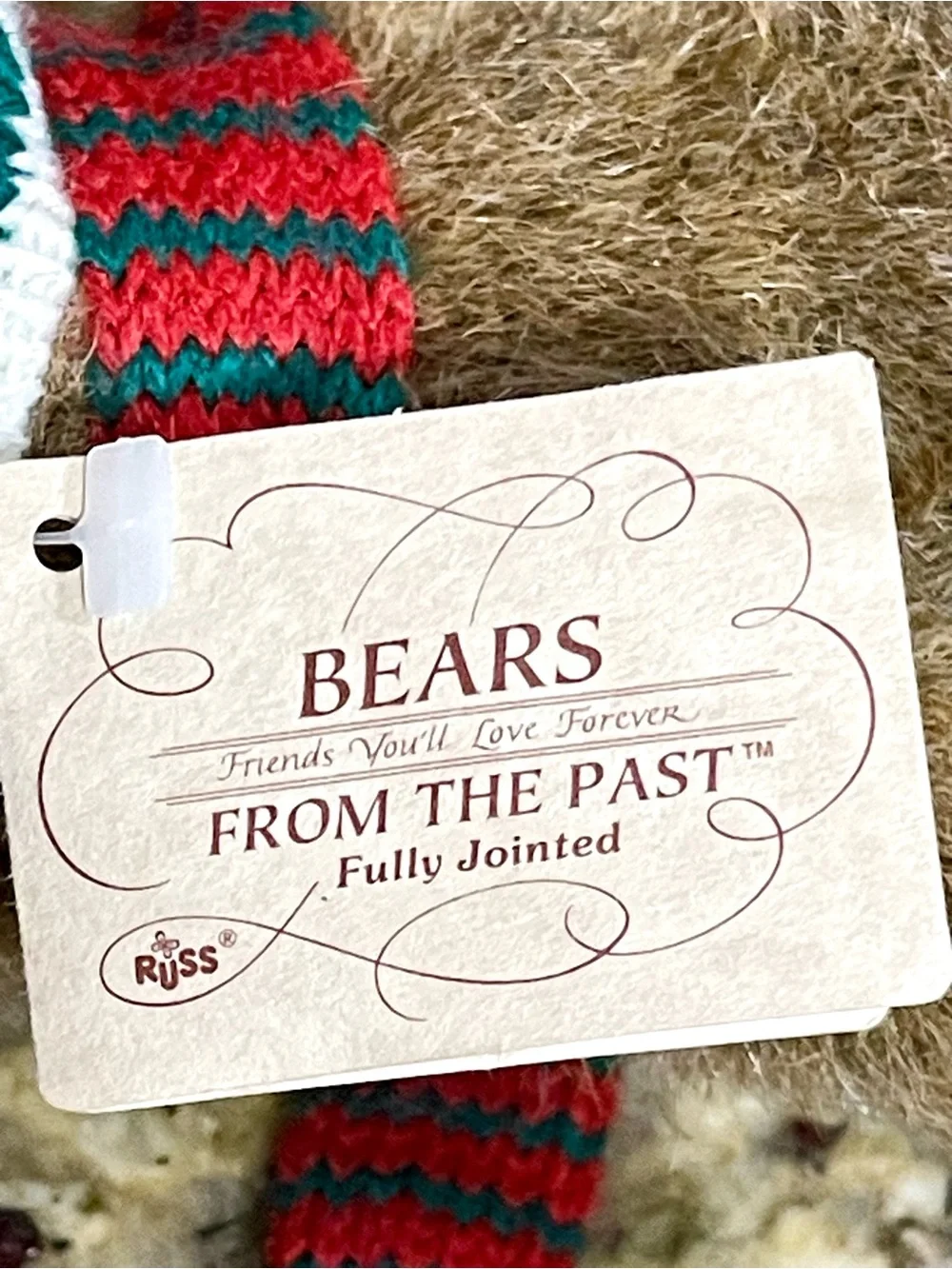 Vintage 1997 Russ Plush Ski Bear Morgal bears from the past collection